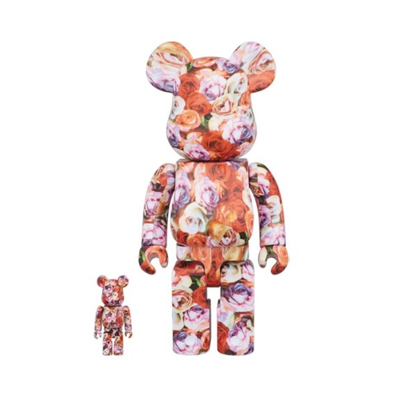 Bearbrick Mika Ninagawa Rose Figure 100% & 400% Set (2017) Medicom Toy Urban Art
